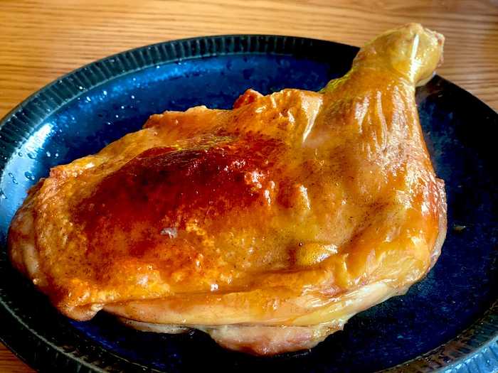 オーブンで骨付きもも肉のローストチキン♫