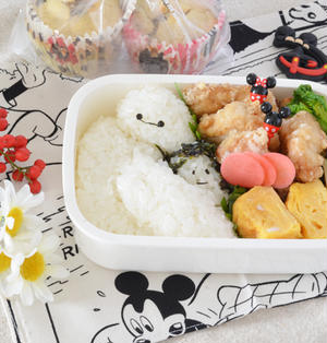 子どものお弁当作り方𐩢𐩺, ▽他のキャラ弁はこちらから, @_marupan ⧉, 今日はベイマックス弁当です𓂃𓈒𓏸, 簡単そうで,めーーーーっちゃ簡単なので, ぜひ作ってみてくださいね♡, 今日は久々にお弁当をもって, ルンルンで学童に行った娘ですが, 暑すぎて外遊びできず,途中で帰りたいってなって, 迎えに行きました😎笑, 暑すぎて遊びも制限されるし, 帰りも心配ですよね！,