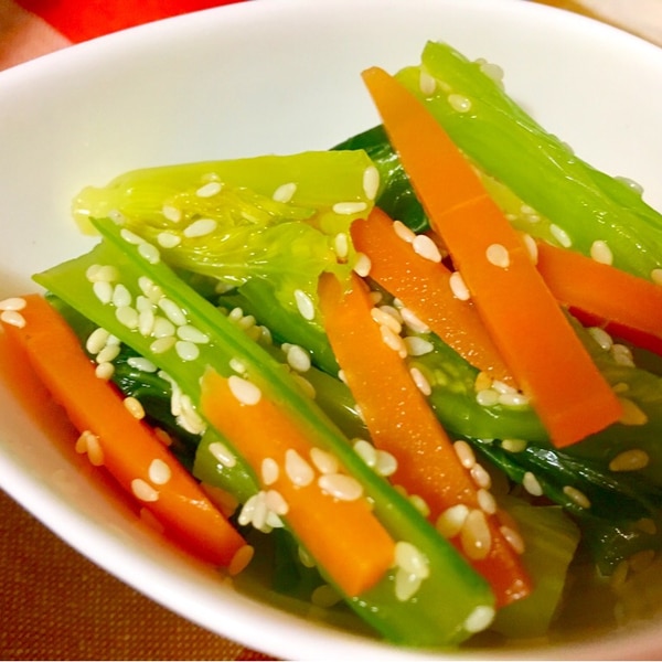 小松菜おひたしMOGMOG STROLLさんのレシピ書き起こし