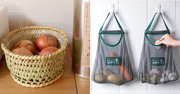 野菜の常温保存にオススメの100均商品A+organize 美しく魅せるシンプル収納アイデア