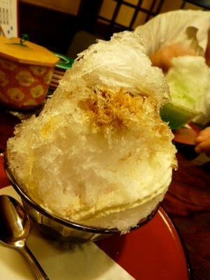 喫茶マウンテン かき氷青リンゴ味 日和 : ましまし日和〜美味いもん巡り
