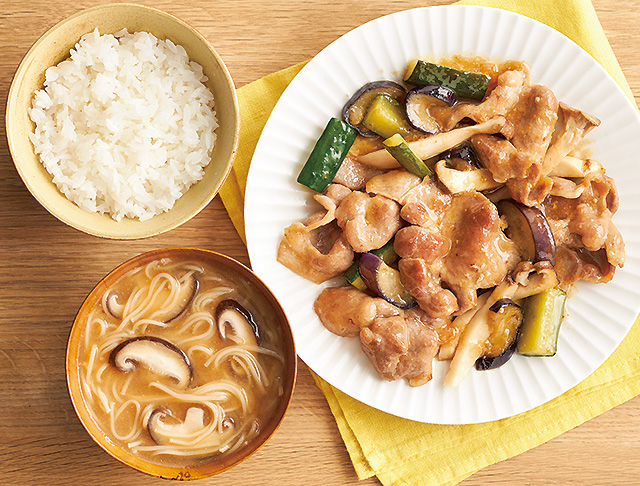 濃厚まろやか♪ 鶏もも肉のみそバターそうめん