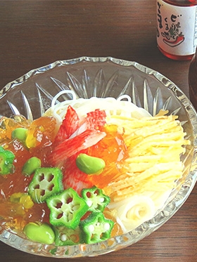 七夕の調理学実習 ☆冷やしそうめん２種☆徳島文理大学