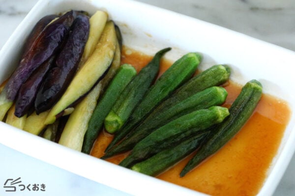 夏の作り置き♪夏野菜の焼き浸し