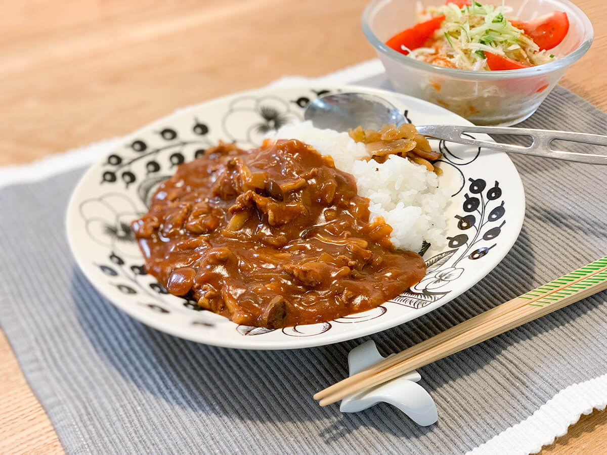 ルウが少し足りないときのハヤシライス