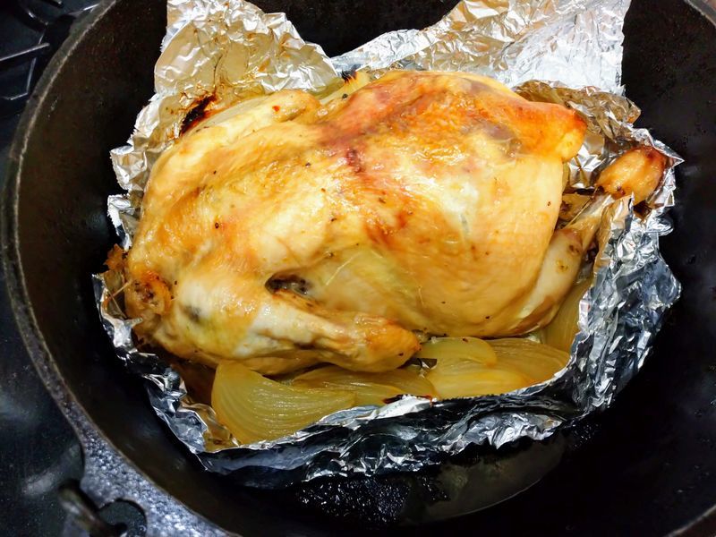 丸鶏ローストチキンのレシピ