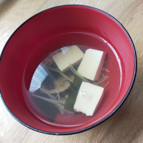 たっぷりきのこのお吸い物