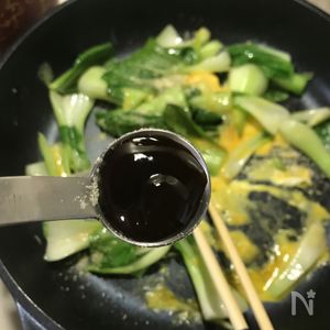 味付け2つde中華炒め チンゲン菜と卵の旨味たっぷり◎美味