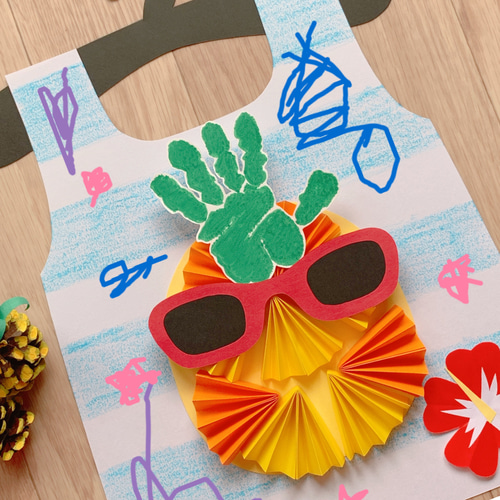 簡単に作れる立体パイナップル折り紙のコツと飾り方