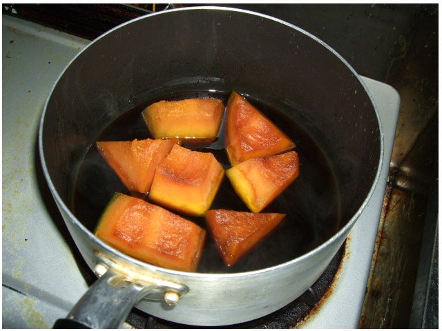 家の黄金比率で♪かぼちゃの煮物♡