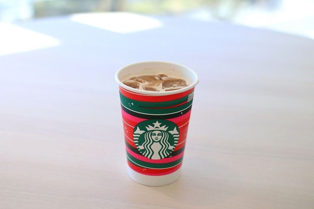 2024年5月10日金曜日🕊 . トリプルエスプレッソラテ頂きました☕𓈒𓏸︎︎︎︎ エスプレッソ3ショット！勉強にピッタリ😇🤍笑頑張りマース！！！！！！！！！ .スターバックスstarbucksトリプルエスプレッソラテキャラメルソース無脂肪ミルク無脂肪ミルクに