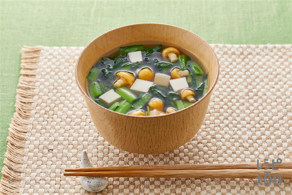 219.白菜となめこ豆腐のとろとろ汁・具沢山おかず汁