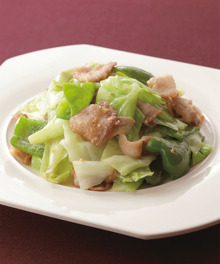 肉みそじゃがキャベツ献立