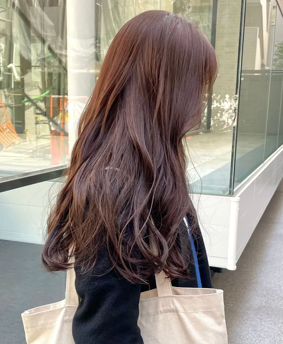ミディアム・30代～40代大人の髪型 夏の大人のカラーリング④シアーなチョコブラウン＠BAILA