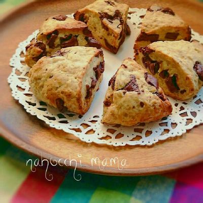 クリスマス！サクッと美味しいチョコバナナスコーン♪