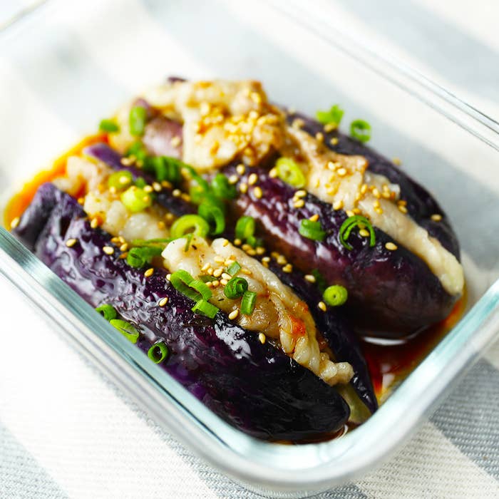 豚バラとなすの味噌炒め