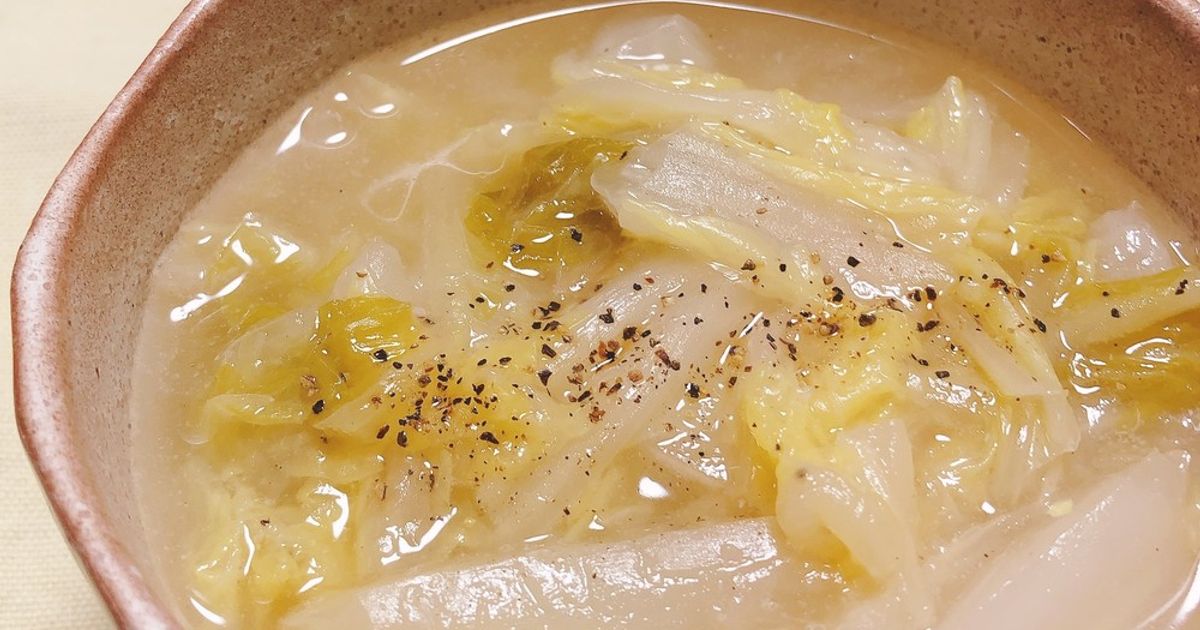 白菜の簡単スープ煮