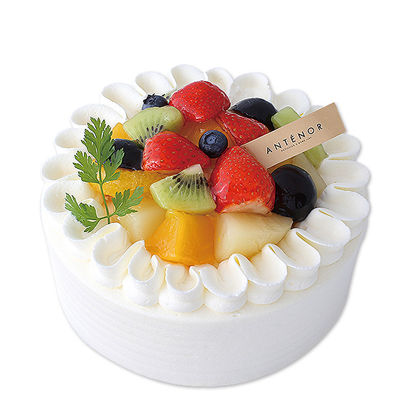 フルーツのデコレーションホールケーキのイラストのイラスト素材94453953- PIXTA