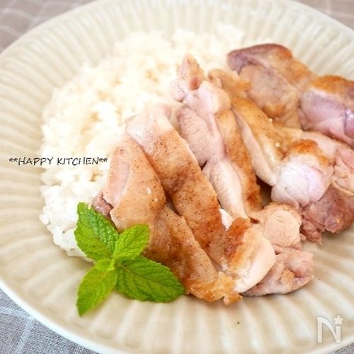 休日の簡単ガーリックチキンライスレシピ