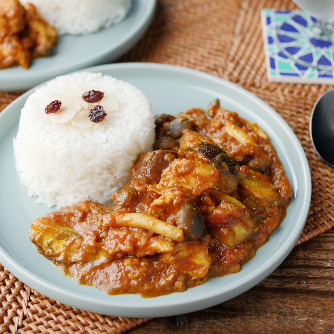 ♡レンジdeなすのキーマカレー♡