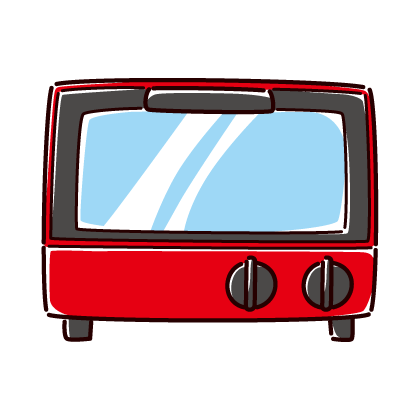 オーブンレンジのイラストイラスト無料・かわいいテンプレート