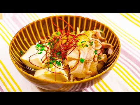 めんつゆで簡単味付け☆肉豆腐