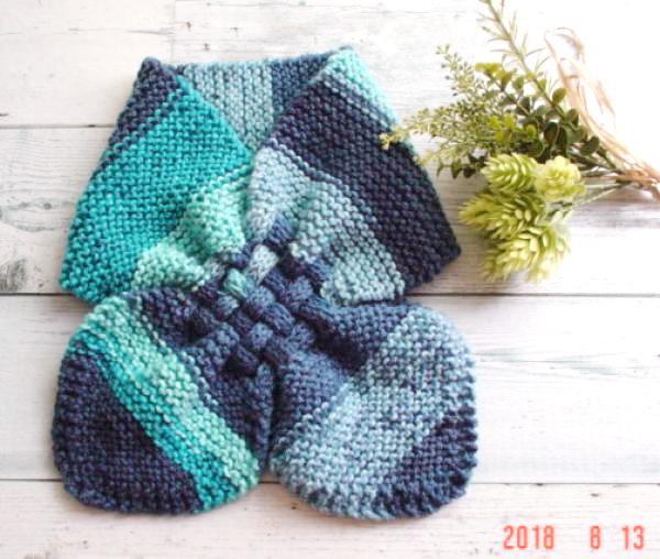 ダイソー毛糸 ミックスケーク ブラウニー マカロン 9個 ダイソーミックスケークで編んだ作品