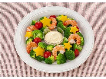 ブロッコリーとカリカリベーコン シーザーサラダ