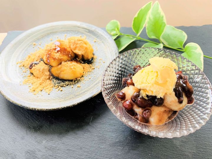 電子レンジと片栗粉でミルクわらび餅