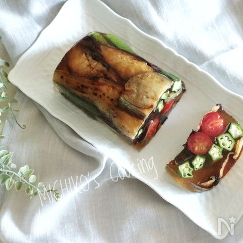 茄子とパプリカと舞茸の煮浸しnagiko tono 〜一歩ご飯