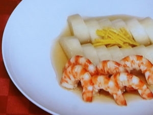 えびと長芋のマヨドリア