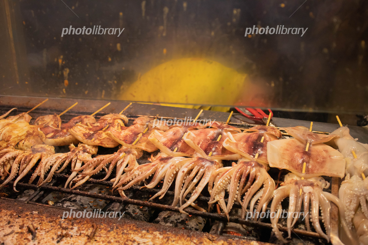 イカ焼きの屋台の写真・画像素材-Snapmart スナップマート