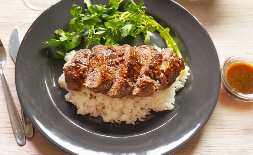 牛肉の重ねてステーキ