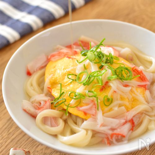 お腹が癒される、かに玉うどん 癒し系料理動画