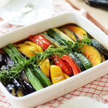 夏野菜の焼きびたし