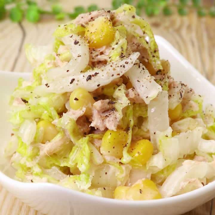 白菜のツナ昆布和え 無限に食べれちゃう♡すぐでき副菜♪