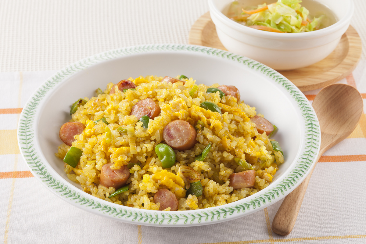 マヨネーズで！パラッと彩りチャーハン