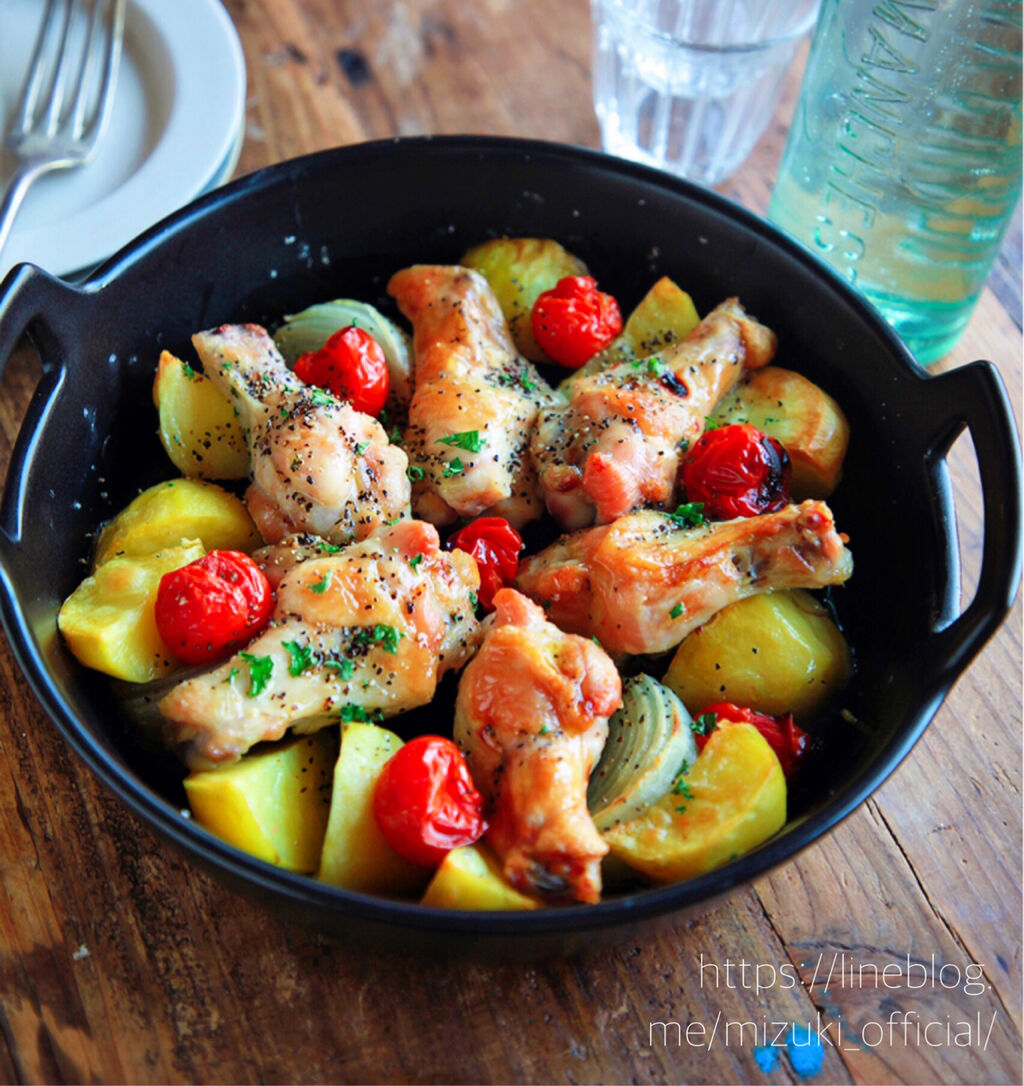 骨つき鶏肉のパリパリオーブン焼き