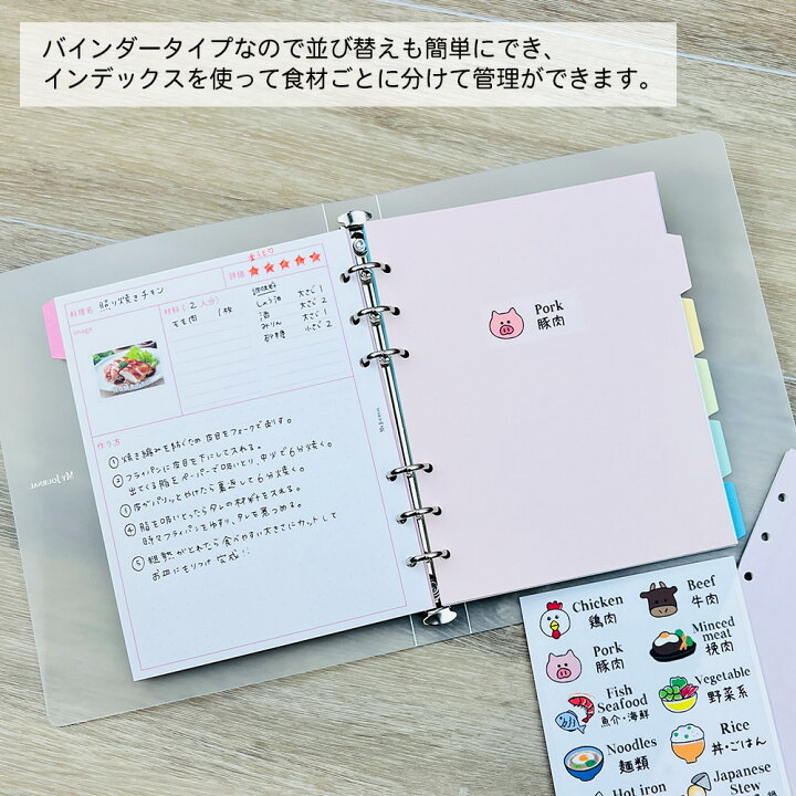 献立固定ルーティーン 使いまわせる献立リスト 節約 レシピ システム手帳 - YouTube