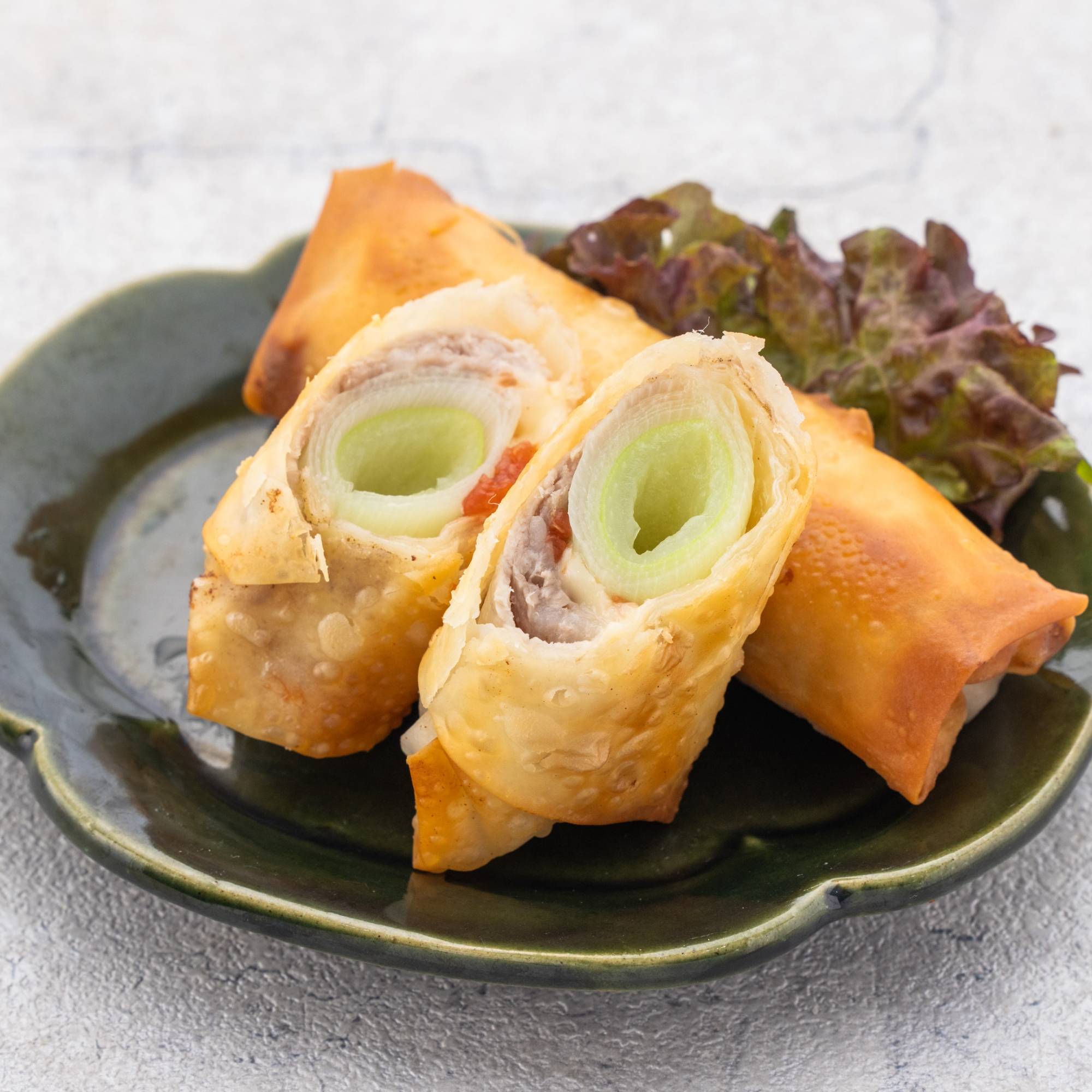 がっつり 豚バラ肉の春巻き