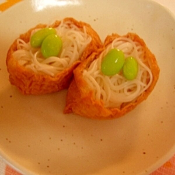 350杯目：富士そば金町店でそうめん いなり寿司セット - 富士そば原理主義