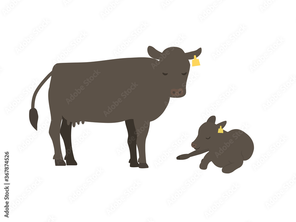 黒毛和牛：イラスト無料