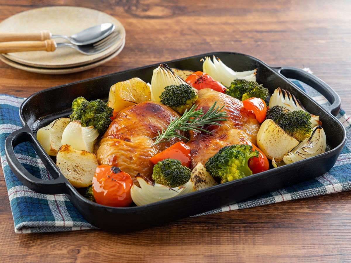 こんがりおいしい♪ チキンとじゃがいものオーブン焼き