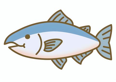 水彩で描いたサーモンの切り身のイラスト 無料素材イラストダウンロード