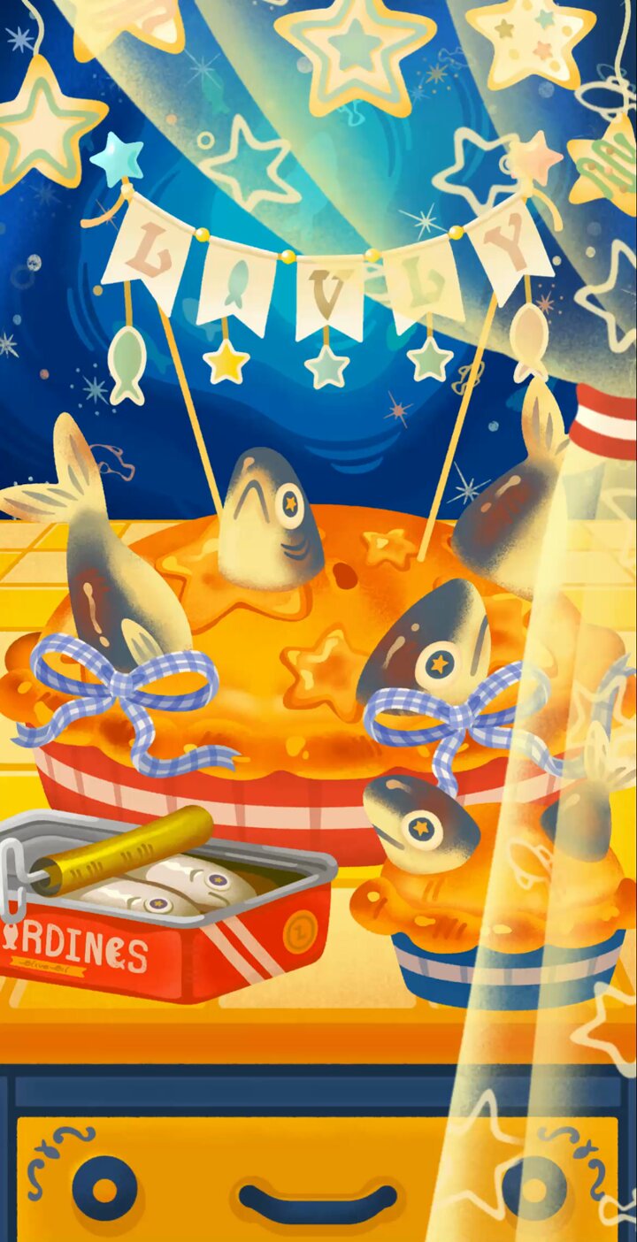 Restaurant STARGAZY』に出てくるスターゲイジーパイ作ってみました🐟