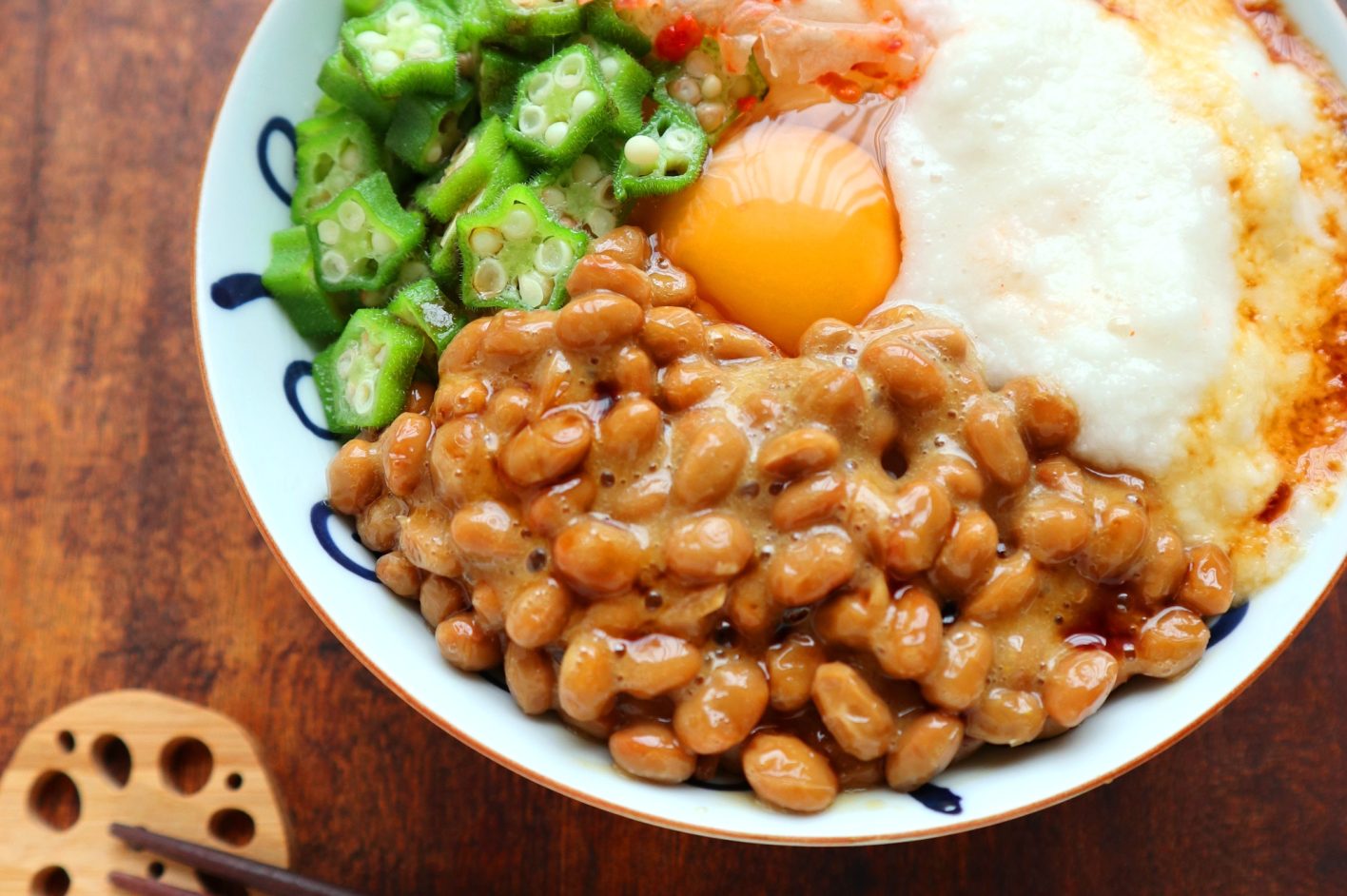 火を使わず5分 ネバネバ大集合！オクラと納豆のネバネバ丼