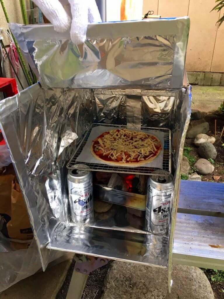 DIY ダンボールで3段ピザ窯を作ってみたが・ 研究