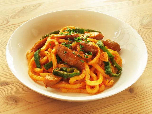 オムナポリタンうどん - レシピナビ