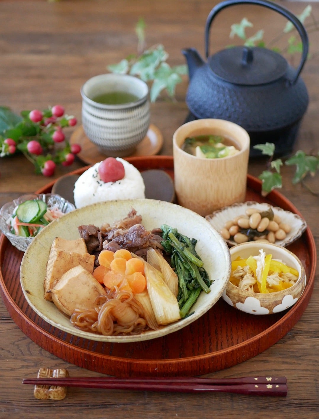 すき焼き風ヘルシー牛丼