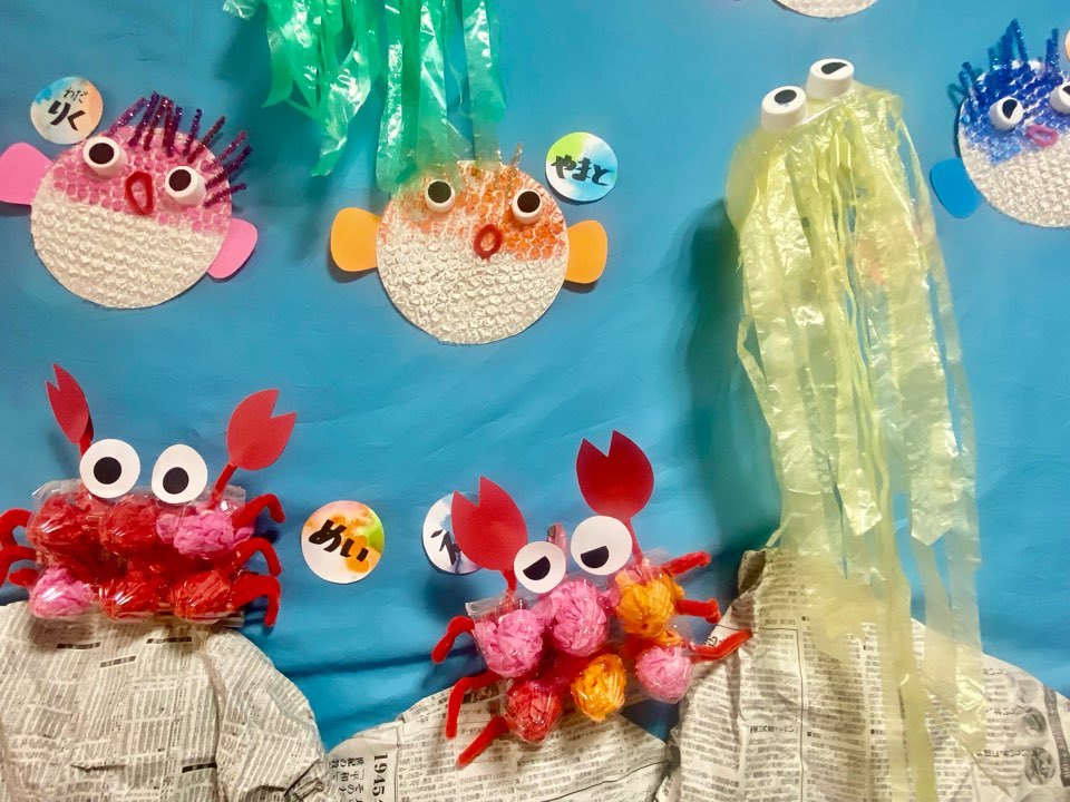 製作『カニ』をしたよ！！☆保育所和ちゃんのブログ☆